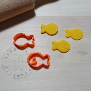 Goldfish halacska - süteménykiszúró forma, sütipecsét. Linzer, mézeskalács, keksz kiszúró - otthon & életmód - konyhafelszerelés, tálalás - sütés, főzés - sütikiszúró - Meska.hu