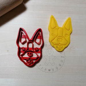 Boston terrier fej - süteménykiszúró forma, sütipecsét. Linzer, mézeskalács, keksz kiszúró, Otthon & Életmód, Konyhafelszerelés, tálalás, Sütikiszúró, Sütés, főzés, Mindenmás, MESKA