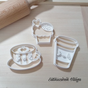 Reggeliző szett - süteménykiszúró forma, sütipecsét. Linzer, mézeskalács, keksz kiszúró, Otthon & Életmód, Konyhafelszerelés, tálalás, Sütikiszúró, Sütés, főzés, Mindenmás, Mézeskalácssütés, MESKA