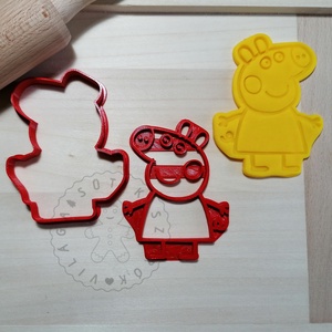 Peppa, álló - süteménykiszúró forma, sütipecsét. Linzer, mézeskalács, keksz kiszúró, Otthon & Életmód, Konyhafelszerelés, tálalás, Sütikiszúró, Sütés, főzés, Mindenmás, Mézeskalácssütés, MESKA