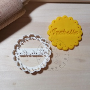 Egyedi, neves süteménykiszúró forma, sütipecsét. Linzer, mézeskalács, keksz kiszúró - otthon & életmód - konyhafelszerelés, tálalás - sütés, főzés - sütikiszúró - Meska.hu
