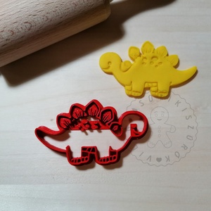 Cuki Stegosaurus - süteménykiszúró forma, sütipecsét. Linzer, mézeskalács, keksz kiszúró - Meska.hu