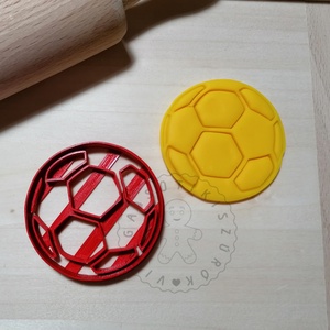 Focilabda - süteménykiszúró forma, sütipecsét. Linzer, mézeskalács, keksz kiszúró, Otthon & Életmód, Konyhafelszerelés, tálalás, Sütikiszúró, Sütés, főzés, Mindenmás, MESKA