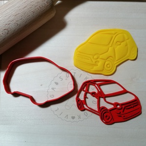 Fiat 500 új - süteménykiszúró forma, sütipecsét. Linzer, mézeskalács, keksz kiszúró - otthon & életmód - konyhafelszerelés, tálalás - sütés, főzés - sütikiszúró - Meska.hu