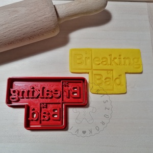 Breaking Bad logo nagy/ Totál szívás- süteménykiszúró forma, sütipecsét. Sütikiszúró. Linzer, mézeskalács, keksz kiszúró, Otthon & Életmód, Konyhafelszerelés, tálalás, Sütikiszúró, Sütés, főzés, Mindenmás, Mézeskalácssütés, MESKA