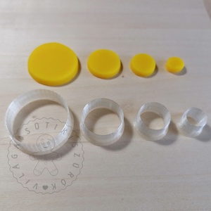 Kör alakú süthető gyurma kiszúrók - polymerclay, kiszúró, kellék - otthon & életmód - konyhafelszerelés, tálalás - sütés, főzés - sütikiszúró - Meska.hu