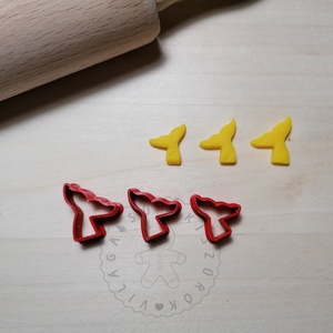 Bálna / sellő farok süthető gyurma kiszúrók - polymerclay, kiszúró, kellék - Meska.hu
