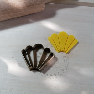 Legyező 3 süthető gyurma kiszúrók - polymerclay, kiszúró, kellék - otthon & életmód - konyhafelszerelés, tálalás - sütés, főzés - sütikiszúró - Meska.hu