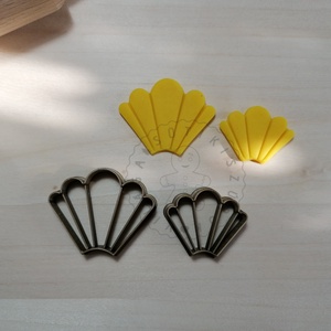 Legyező 3 süthető gyurma kiszúrók - polymerclay, kiszúró, kellék - otthon & életmód - konyhafelszerelés, tálalás - sütés, főzés - sütikiszúró - Meska.hu