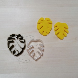 Monstera levél süthető gyurma kiszúrók - polymerclay, kiszúró, kellék - otthon & életmód - konyhafelszerelés, tálalás - sütés, főzés - sütikiszúró - Meska.hu
