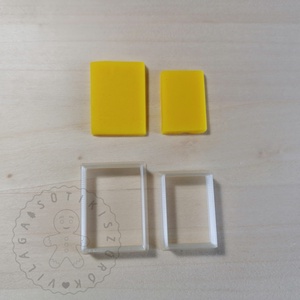Téglalap alakú süthető gyurma kiszúrók - polymerclay, kiszúró, kellék, Otthon & Életmód, Konyhafelszerelés, tálalás, Sütikiszúró, Sütés, főzés, Mindenmás, Ékszerkészítés, MESKA