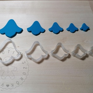Harangvirág alakú süthető gyurma kiszúrók (5db) - polymerclay, kiszúró, kellék, Otthon & Életmód, Konyhafelszerelés, tálalás, Sütikiszúró, Sütés, főzés, Mindenmás, Ékszerkészítés, MESKA