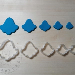 Harangvirág 2 alakú süthető gyurma kiszúrók (5db) - polymerclay, kiszúró, kellék, Otthon & Életmód, Konyhafelszerelés, tálalás, Sütikiszúró, Sütés, főzés, Mindenmás, Ékszerkészítés, MESKA