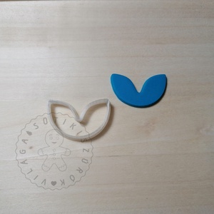 Dupla levél alakú süthető gyurma kiszúrók (5db) - polymerclay, kiszúró, kellék - otthon & életmód - konyhafelszerelés, tálalás - sütés, főzés - sütikiszúró - Meska.hu