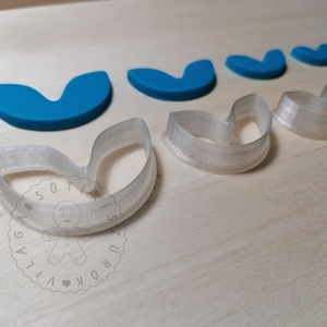 Dupla levél alakú süthető gyurma kiszúrók (5db) - polymerclay, kiszúró, kellék - otthon & életmód - konyhafelszerelés, tálalás - sütés, főzés - sütikiszúró - Meska.hu