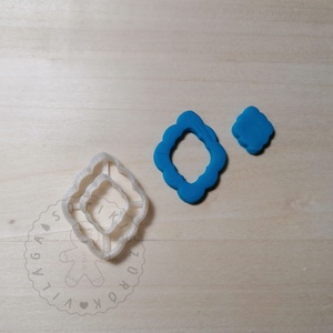 Marokkói gyémánt alakú süthető gyurma kiszúrók (5db) - polymerclay, kiszúró, kellék - otthon & életmód - konyhafelszerelés, tálalás - sütés, főzés - sütikiszúró - Meska.hu