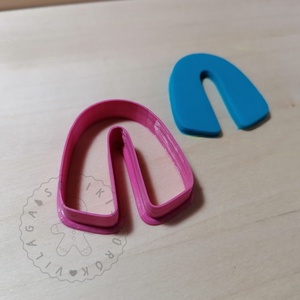 Lekerekített U alakú süthető gyurma kiszúrók - polymerclay, kiszúró, kellék - otthon & életmód - konyhafelszerelés, tálalás - sütés, főzés - sütikiszúró - Meska.hu