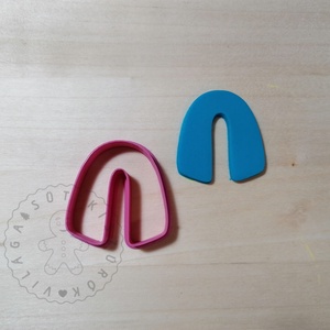 Lekerekített U alakú süthető gyurma kiszúrók - polymerclay, kiszúró, kellék - otthon & életmód - konyhafelszerelés, tálalás - sütés, főzés - sütikiszúró - Meska.hu