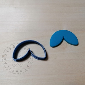 Dupla levél alakú süthető gyurma kiszúrók (5db) NR.2 - polymerclay, kiszúró, kellék - otthon & életmód - konyhafelszerelés, tálalás - sütés, főzés - sütikiszúró - Meska.hu