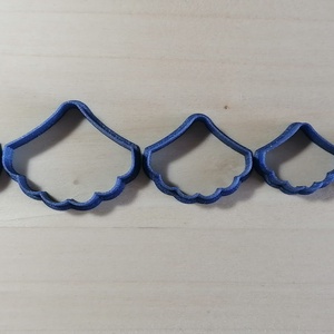 Kagyló alakú levél süthető gyurma kiszúrók (6db) - polymerclay, kiszúró, kellék - otthon & életmód - konyhafelszerelés, tálalás - sütés, főzés - sütikiszúró - Meska.hu