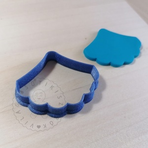 Kagyló alakú levél süthető gyurma kiszúrók (6db) - polymerclay, kiszúró, kellék - otthon & életmód - konyhafelszerelés, tálalás - sütés, főzés - sütikiszúró - Meska.hu
