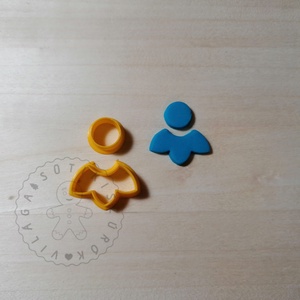 3 szirom és kör süthető gyurma kiszúrók (6 db) - polymerclay, kiszúró, kellék - otthon & életmód - konyhafelszerelés, tálalás - sütés, főzés - sütikiszúró - Meska.hu