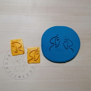 Arc vonalrajz 01 süthető gyurma PECSÉT (2 db) - polymerclay, kiszúró, pecsét, kellék, Otthon & Életmód, Konyhafelszerelés, tálalás, Sütikiszúró, Sütés, főzés, Mindenmás, Ékszerkészítés, MESKA