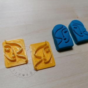 Arc vonalrajz 01 süthető gyurma PECSÉT (2 db) - polymerclay, kiszúró, pecsét, kellék - otthon & életmód - konyhafelszerelés, tálalás - sütés, főzés - sütikiszúró - Meska.hu