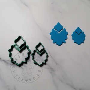 Díszes szett 2. (2 részes) süthető gyurma kiszúrók - polymerclay, kiszúró, kellék - Meska.hu