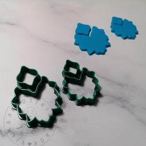Díszes szett 2. (2 részes) süthető gyurma kiszúrók - polymerclay, kiszúró, kellék - otthon & életmód - konyhafelszerelés, tálalás - sütés, főzés - sütikiszúró - Meska.hu