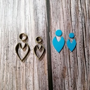 Fülbevaló szett 01 süthető gyurma kiszúrók - polymerclay, kiszúró, kellék - otthon & életmód - konyhafelszerelés, tálalás - sütés, főzés - sütikiszúró - Meska.hu