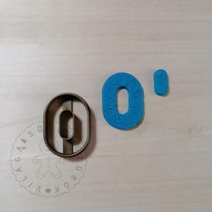 Ovális fánk alakú süthető gyurma kiszúrók  - polymerclay, kiszúró, kellék, Otthon & Életmód, Konyhafelszerelés, tálalás, Sütikiszúró, Sütés, főzés, Mindenmás, Ékszerkészítés, MESKA