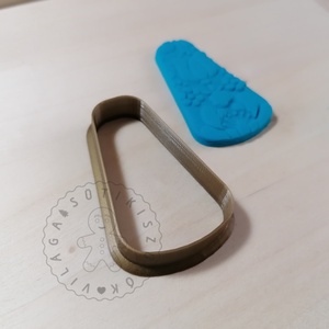 Lekerekített trapéz alakú süthető gyurma kiszúrók (3db) - polymerclay, kiszúró, kellék - otthon & életmód - konyhafelszerelés, tálalás - sütés, főzés - sütikiszúró - Meska.hu