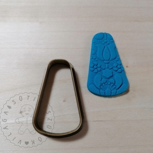 Lekerekített trapéz alakú süthető gyurma kiszúrók (3db) - polymerclay, kiszúró, kellék - otthon & életmód - konyhafelszerelés, tálalás - sütés, főzés - sütikiszúró - Meska.hu
