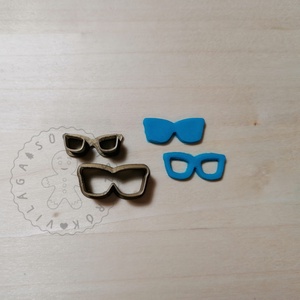 Napszemüveg / szemüveg alakú süthető gyurma kiszúrók - polymerclay, kiszúró, kellék, Otthon & Életmód, Konyhafelszerelés, tálalás, Sütikiszúró, Sütés, főzés, Mindenmás, Ékszerkészítés, MESKA