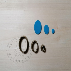 Ovális alakú süthető gyurma kiszúrók (3db) - polymerclay, kiszúró, kellék, Otthon & Életmód, Konyhafelszerelés, tálalás, Sütikiszúró, Sütés, főzés, Mindenmás, Ékszerkészítés, MESKA