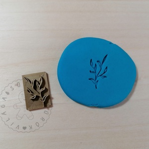 Levél 01 süthető gyurma PECSÉT - polymerclay, kiszúró, pecsét, kellék - Meska.hu