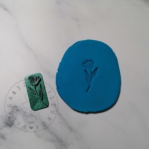 Virág 03 süthető gyurma PECSÉT - polymerclay, kiszúró, pecsét, kellék - otthon & életmód - konyhafelszerelés, tálalás - sütés, főzés - sütikiszúró - Meska.hu