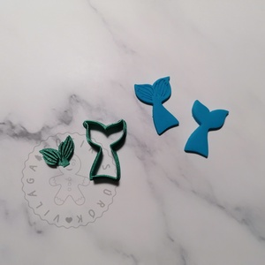 Sellő farok süthető gyurma kiszúró - polymerclay, kiszúró, kellék - otthon & életmód - konyhafelszerelés, tálalás - sütés, főzés - sütikiszúró - Meska.hu