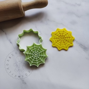 Pókháló 02 mini - süteménykiszúró forma, sütipecsét. Linzer, mézeskalács, keksz kiszúró - Meska.hu