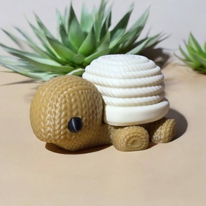 Teknősös kulcstartó kötött mintával - Meska.hu