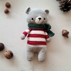 Menta, horgolt öltöztethető maci - játék & sport - plüssállat & játékfigura - maci - Meska.hu