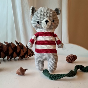 Menta, horgolt öltöztethető maci - játék & sport - plüssállat & játékfigura - maci - Meska.hu