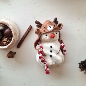 Borsi, horgolt öltöztethető hóember - játék & sport - plüssállat & játékfigura - más figura - Meska.hu