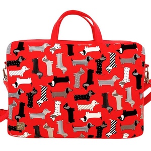 Piros tacskó mintás laptop táska    , Táska & Tok, Laptoptáska, laptop hátizsák, Varrás, MESKA