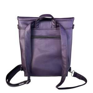 Lila szövetes masnis, kisméretű 2in1 hátizsák - táska & tok - kézitáska & válltáska - válltáska - Meska.hu