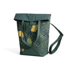 Zöld Gingko mintás 3in1 táska - Meska.hu