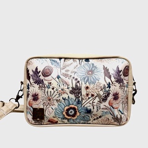 Drapp virágos crossbody táska, Táska & Tok, Kézitáska & válltáska, Válltáska, , MESKA