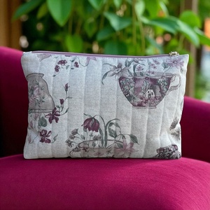 Végtelen Neszesszer - Rendszer és elegancia minden alkalomra (Teáscsészék, talpas), Táska & Tok, Neszesszer, Patchwork, foltvarrás, Varrás, MESKA