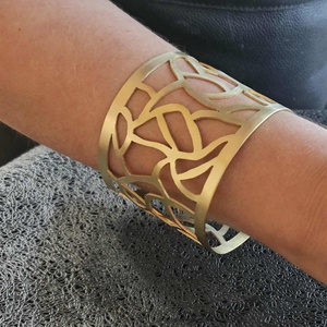 Áttört karperec - széles - ékszer - karkötő - széles karkötő - Meska.hu